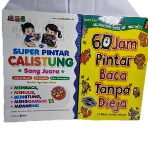 ( SEPAKET ISI 2 BUKU ) Buku 60 Jam Pintar Baca Tanpa Dieja dan Buku Super Pintar Calistung