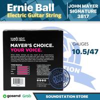 Gambar Ernie Ball 3817 John Mayer Silver Slinky Nickel Wound Electric Guitar Strings, 10.5-47, 6-Pack Box - Senar Gitar Asli dari SoundStation Store Kota Tangerang Selatan 2 Tokopedia