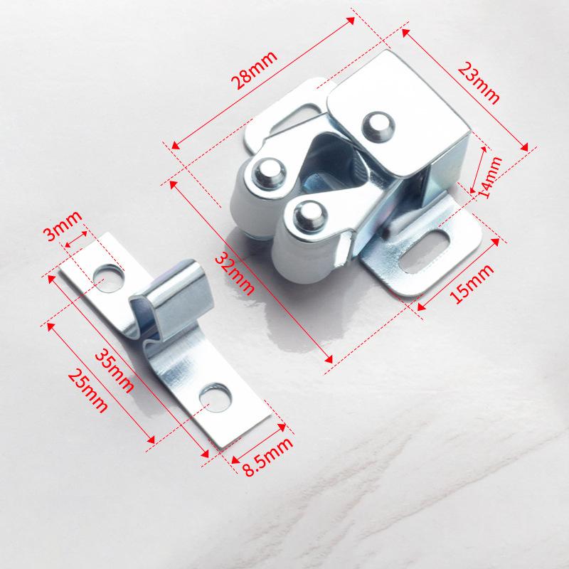 Product Introduction of Cản Cửa Trượt Tủ Quần Áo, Bộ 4 Miếng, Miếng Đệm Bằng Thép Không Gỉ, Phụ Kiện Gia Đình, Vật Liệu Màu Bạc ZQ 11