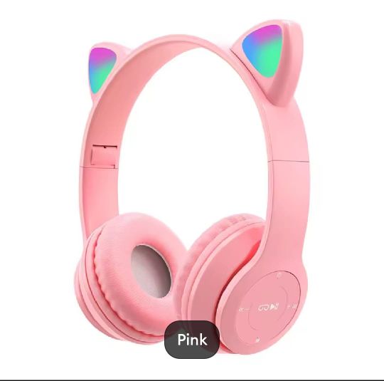 P47M Headphone Headset Bluetooth Gaming Cat Ears Wireless Bluetooth RGB Led Light Super Bass Stereo Bando Headset Gaming P47M Headphone Headset Bluetooth Gaming Cat Ears Wireless Bluetooth RGB Led Light Super Bass Stereo Bando Headset Gaming
