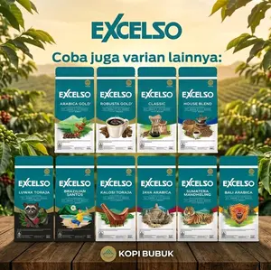 EXCELSO Kopi Bubuk / Ground Coffee Kemasan 200gr Powder Robusta arabica original