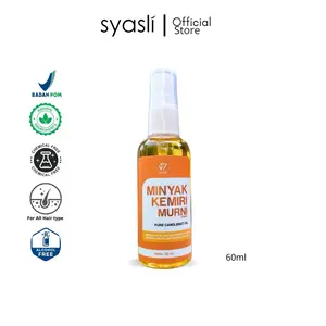 SYASLI 60ml Minyak Kemiri Asli Penumbuh Rambut Nutrisi Rambut  Haircare  Menumbuhkan Menghitamkan Lebat Penebal