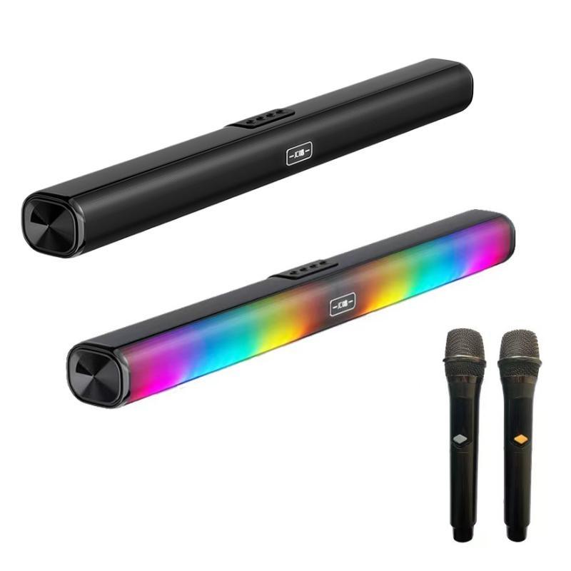 Loa Bluetooth không dây Kết Nối ổn định và nhanh chóng, 8 đơn vị âm thanh, Hiệu Ứng Âm Thanh Quanh 360 Độ, Đi Kèm Với Hai Micro, Thích Hợp Cho K Bài Hát, TV, Máy Tính Điện Thoại Di Động Âm Thanh Trực Tiếp, Âm Thanh hấp dẫn Để Nghe Nhạc Của Loa 1