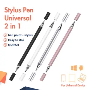 Stylus Pen 2in1 Ballpoint For iPad/Android/Tab, Universal Drawing Pen Pulpen Unik