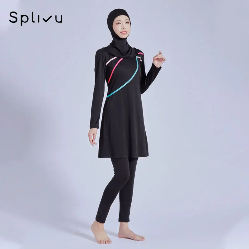 M-6XL Baju renang muslimah dewasa/pakaian renang remaja muslim/swimsuit cewek Baju renang perempuan muslim 0