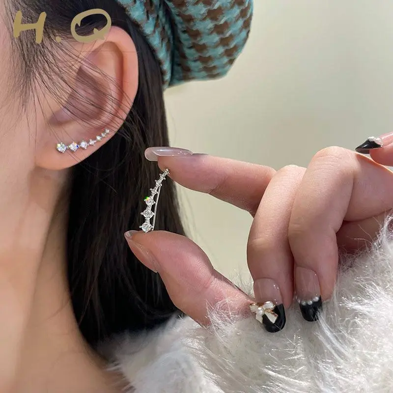 Khuyên Tai Nữ, trang sức titan cao cấp, Bông Tai Dơn Ngực Cao Cấp, Bông Tai Thời Trang Đơn Giản Cá Tính Dành Cho Nam Và Nữ Xu Hướng Thanh Lịch Women Cua Hoa Móc Khoá Càng Cua, Hoa Tai, H.Q Jewelry