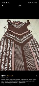 Product Review of WINA CLOTH - Gamis Batik Twill Rayon JUMBO Terbaru Terlaris Kasual Pesta Mewah Elegan Queen Milo L XL XXL XXXL from Q**9 2