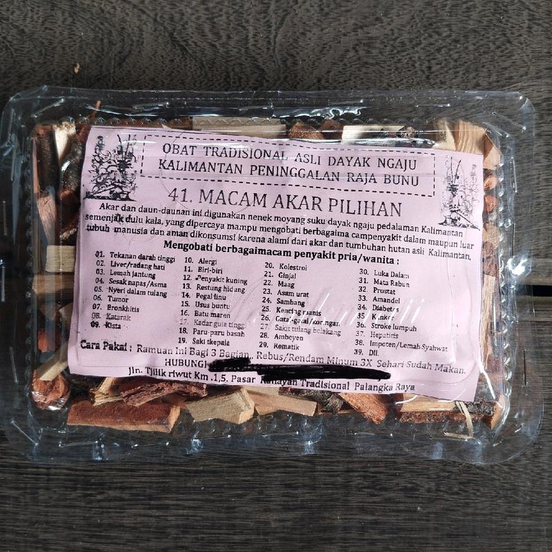 OBAT TRADISIONAL ASLI DAYAK NGAJU 41 MACAM AKAR PILIHAN 0
