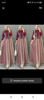 Product Review of Ayucitra gamis bianca fashion muslim dress wanita kekinian terbaru  panjang remaja kondangan mewah gaun from m**3 0