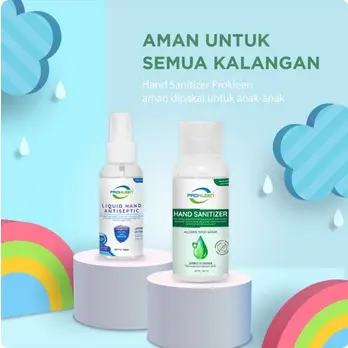 Hand Sanitizer Cair 70% Food Grade Antiseptik PROKLEEN 1L 2