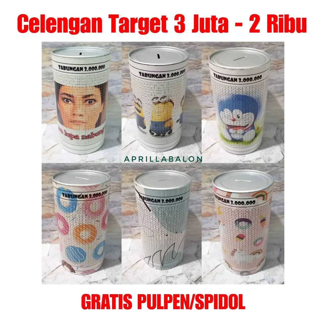 Celengan Target Viral 3 Juta - 2 ribu