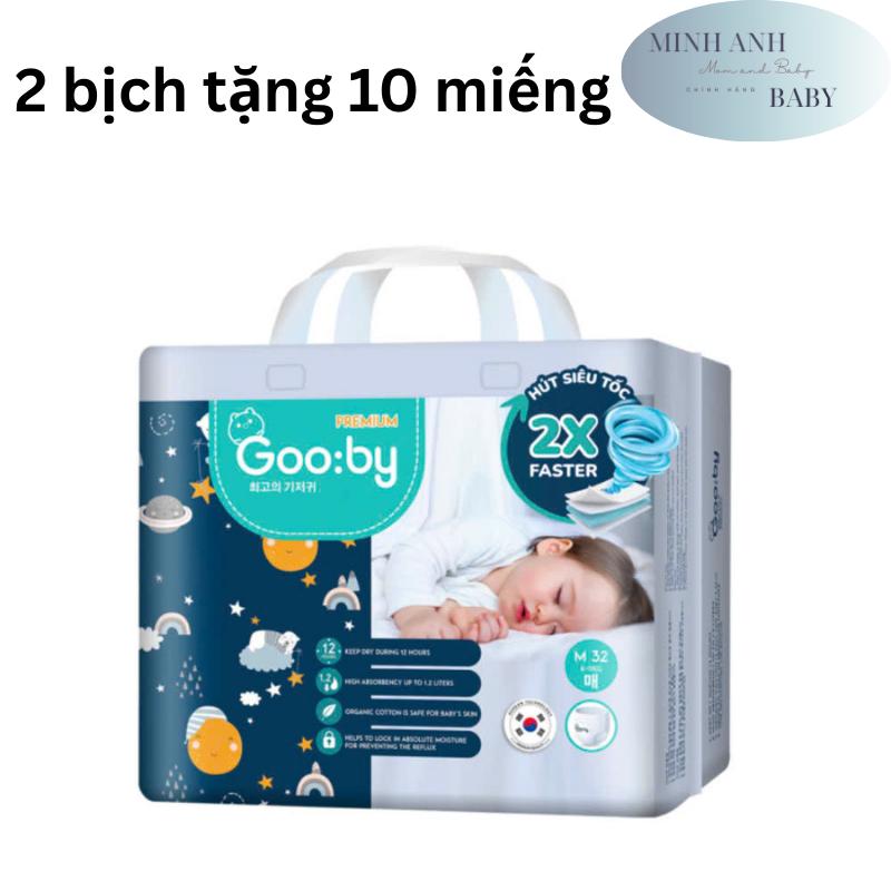 [365-BỈM ĐÊM] COMBO 2 BỊCH TÃ BỈM GOOBY PREMIUM HÀN QUỐC