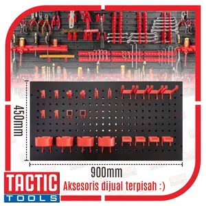 Metal PegBoard Gantungan Perkakas Dinding Wall Mount Tools Organizer