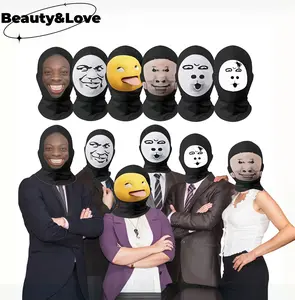 Topeng Lucu Viral Ugly Face 3D Full Print Masker Ekspresi Unik Kreatif Motor Pelindung Sinar Matahari Mask Konten
