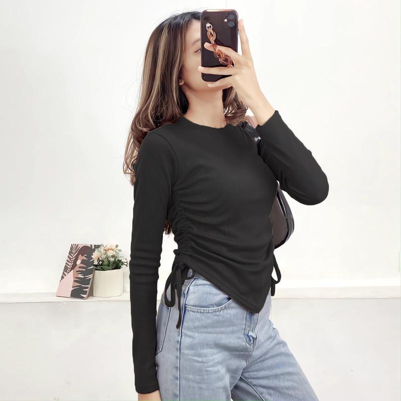 OLIVIA BLOUSE TALI SERUT DUA SAMPING KANAN & KIRI KEKINIAN DAN TERBARU 6