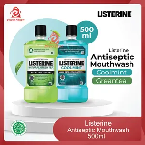 ENVIO - (BIG SIZE) Listerine Antiseptic Mouthwash Coolmint / Greentea 500ml - Obat Kumur Perawatan Mulut ENVIO - (BIG SIZE) Listerine Antiseptic Mouthwash Coolmint / Greentea 500ml - Obat Kumur Perawatan Mulut