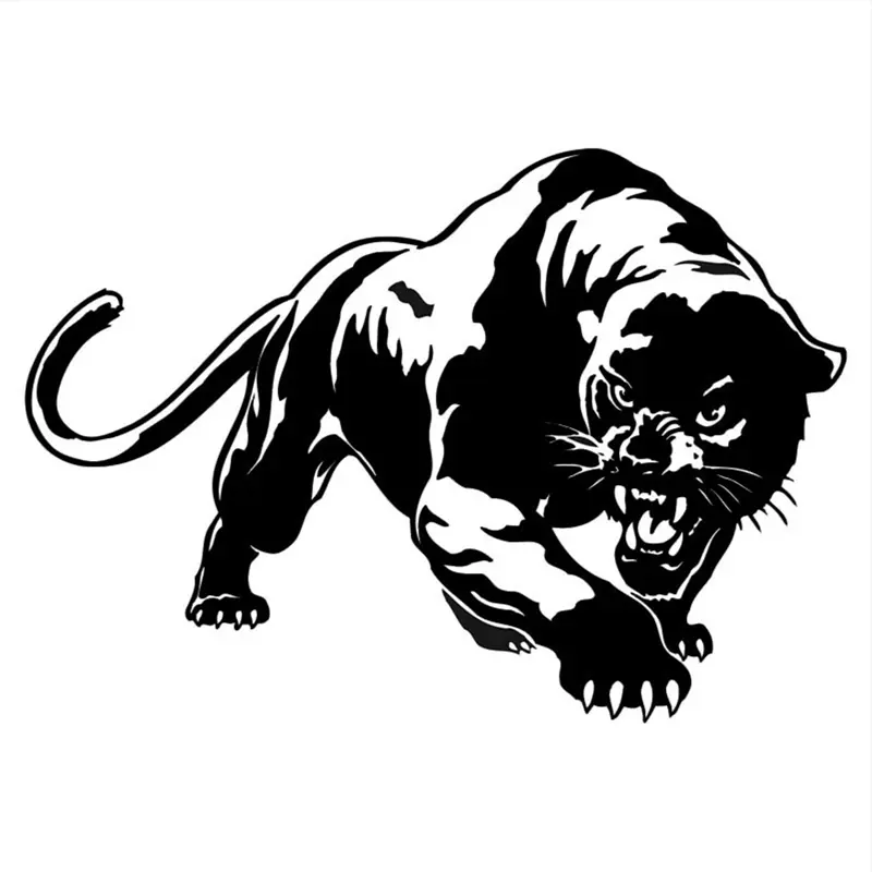 Cartoon Car Styling Headlights Personalized Car Stickers Animal Black Panther Marks Headlight Decal Car Stickers Auto Accessorie