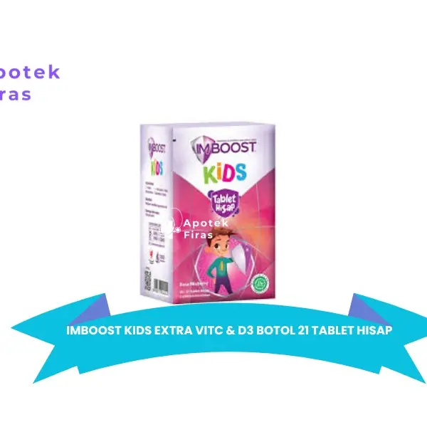 IMBOOST KIDS EXTRA VITC & D3 BOTOL 21 TABLET HISAP