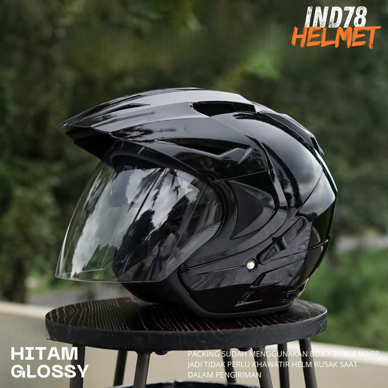 INK Helm JP8 Double Visor Half face SNI Motorcycle 3