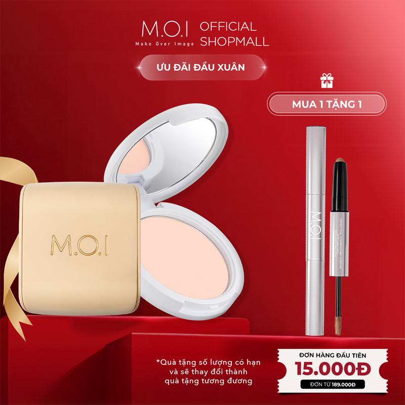 Bộ đôi Trang Điểm M.O.I Cosmetic Phấn nước Baby Skin Cushion và Phấn phủ Baby Skin Powder