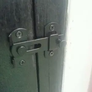 Grendel Pintu Hitam Adjustable Kunci Geser Door Latch Anti Maling Serbaguna