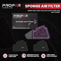 Gambar PROPER RACING LINE SPONGE AIR FILTER GENIO BEAT DELUX SCOOPY NEW 2021 BEAT STREET dari Proper Racing Line Kota Administrasi Jakarta Utara 2 Tokopedia