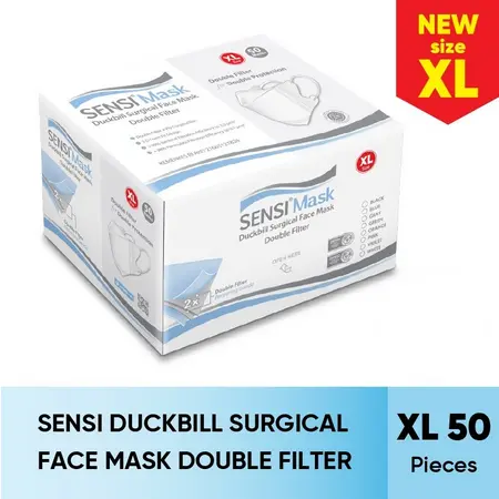 Masker Sensi Duckbill isi 50 Pcs/Box 4 Ply Double Filter Terbaru