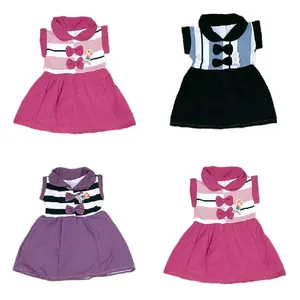 dress payung anak perempuan 0-12 bulan cod murah meriah Katun Bayi Cewek z Gaun fuji balon tgn pndk rompi blezer panama popay bundar payung tingkat kensi kerah