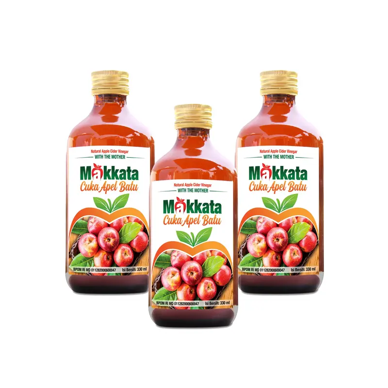 BELI 2 GRATIS 1 Cuka Apel Makkata With The Mother Organic BPOM 1