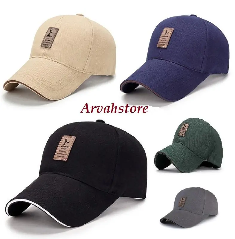 Arvahmart- Topi Baseball Bahan Denim Damaru Pria Wanita Distro Korean Style Pengait Cakop Besi