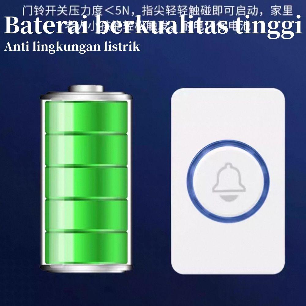 Bel pintu digital, bel pintu nirkabel rumah satu-ke-satu, bel pintu dengan kendali jarak jauh musik, tombol panggilan volume keras jarak jauh untuk lansia, volume yang dapat disesuaikan, bel pintu nirkabel antiair. Bel pintu digital, bel pintu nirkabel rumah satu-ke-satu, bel pintu dengan kendali jarak jauh musik, tombol panggilan volume keras jarak jauh untuk lansia, volume yang dapat disesuaikan, bel pintu nirkabel antiair.