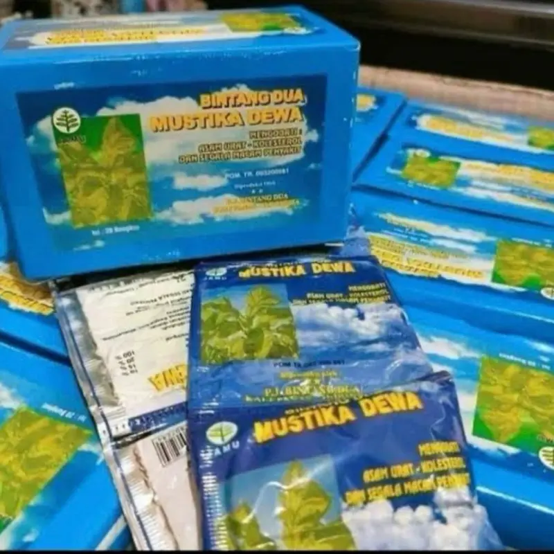 MUSTIKA DEWA bintang dua herbal tea powder organic 20 sacheet per box ...