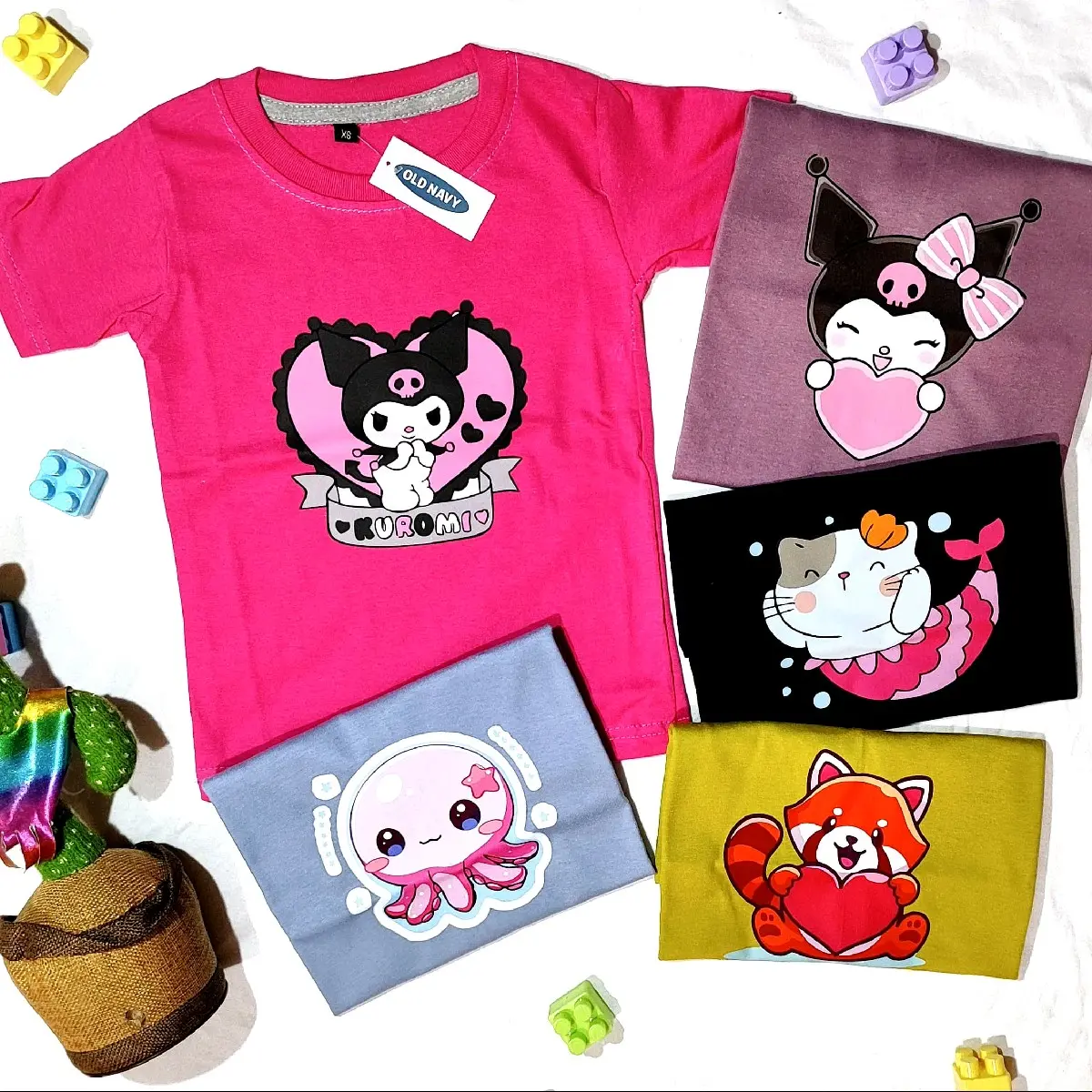 Paket 2pc kaos anak murah perempuan karakter