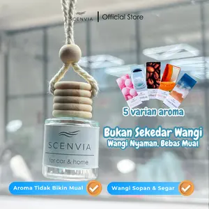 Scenvia - Parfum Mobil Anti Mual Aroma Lembut & Nyaman Cocok Untuk Semua Jenis Mobil, Ruangan, Kamar Mandi