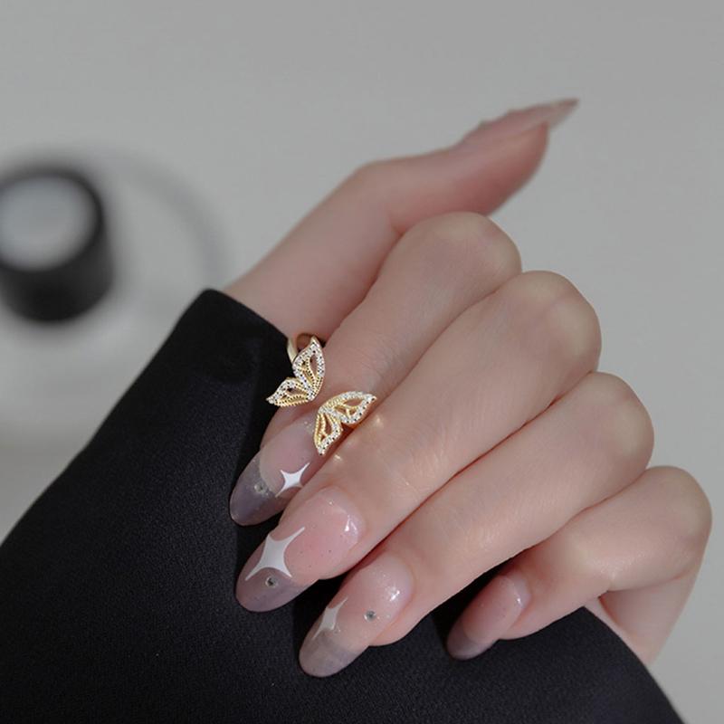 Sterling Silver Butterfly Rings Elegant And Exquisite Craftsmanship Rings For Women Sterling Rings 4