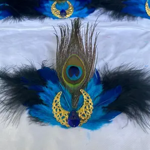 bros merak kombinasi premium,bros bulu merak