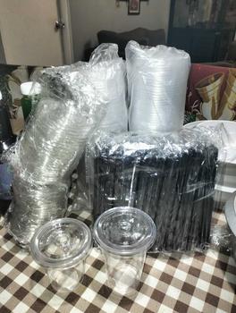 Product Review of [50pcs / 100pcs] Plastic PP Y Cup with Lids SET! (8oz, 12oz, 16oz, 22oz) 95mm for Milktea Plastic Cups from ** 3