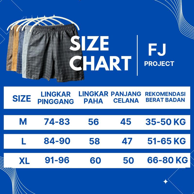 Product Introduction of TARTAN PANTS 100rb dapat 4pcs Celana Pendek Pria Dewasa Distro Motif Kotak Trendy Casual Santai 0