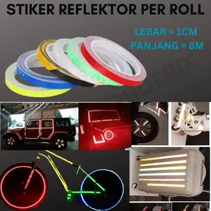 Stiker Pemantul Cahaya Stiker Mobil Stiker Reflektor Stiker Motor Sepeda Koper