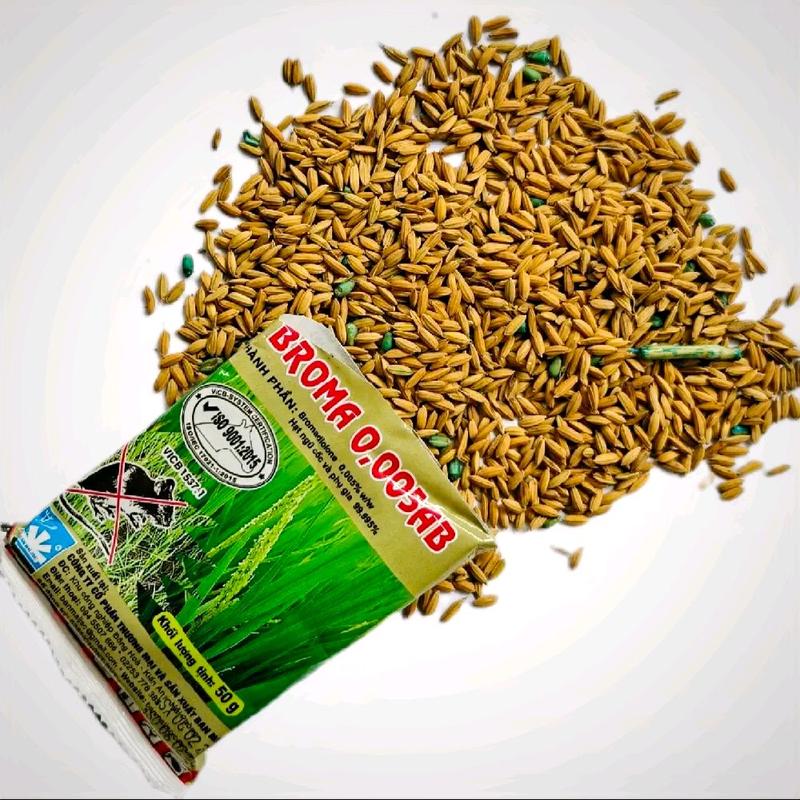  Trừ chuột BROMA -  Trừ chuột sinh học - An toàn - Hiệu quả cao . Gói Lúa Thóc Chuột Broma 50g - Thành phần hạt thóc trộn hạt mạch 