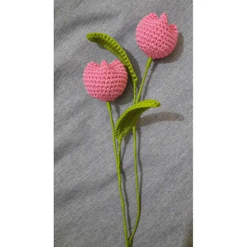 Bunga Tulip rajut handmade/bisa untuk isian buket 4