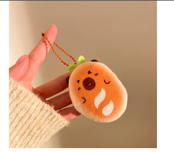 SUMMERFAMILY 1pc 7x5cm Keychain Plush Mini Toys Adorable Shapes