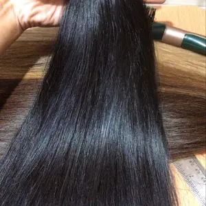 Rambut sambung warna hitam smothing 100 helai