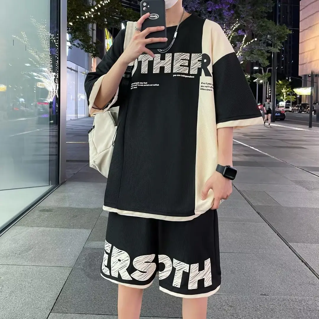 Setelan Oversize Pria Lengan Pendek Celana Pendek Terbaru Setelan Oversize OTHER