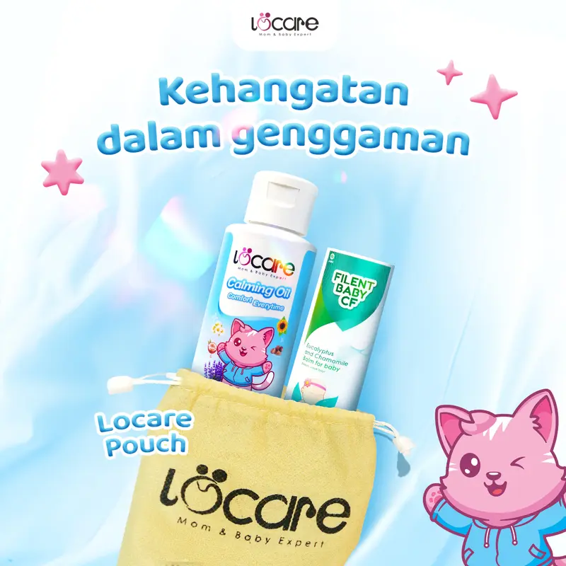 Locare Exlusive Bundling Calming Oil 100ml & Filent Baby CF Balm For Baby With Chamomile, Eucalyptus, Sun Flower, Lavender - Bayi Tidur Nyenyak - Mengurangi Rewel Anak - Hindari Gigitan Nyamuk & Menghangatkan Si Kecil 2