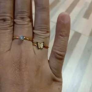 【BELI 1 PCS CINCIN GRATIS 1 CINCIN】1 SET CINCIN TITANIUM Cincin Wanita Kupu Kupu Permata Titanium Anti Karat Dan Tidak Luntur Fashion Wanita Korean Style jewelery Aiga Terlaris cincin