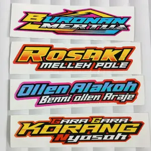 sticker kata kata orang Madura dapat 4pcs