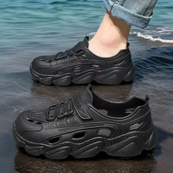 Sandal Slop Pria Sepatu Pantai Pria Sendal Pria Sandal Non-slip Yang Modis Dan Bernapas 6