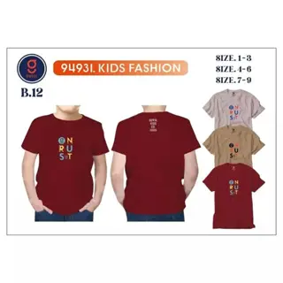 Kaos GUGEL KIDS  Premium size 1-15  Tangan Pendek 7