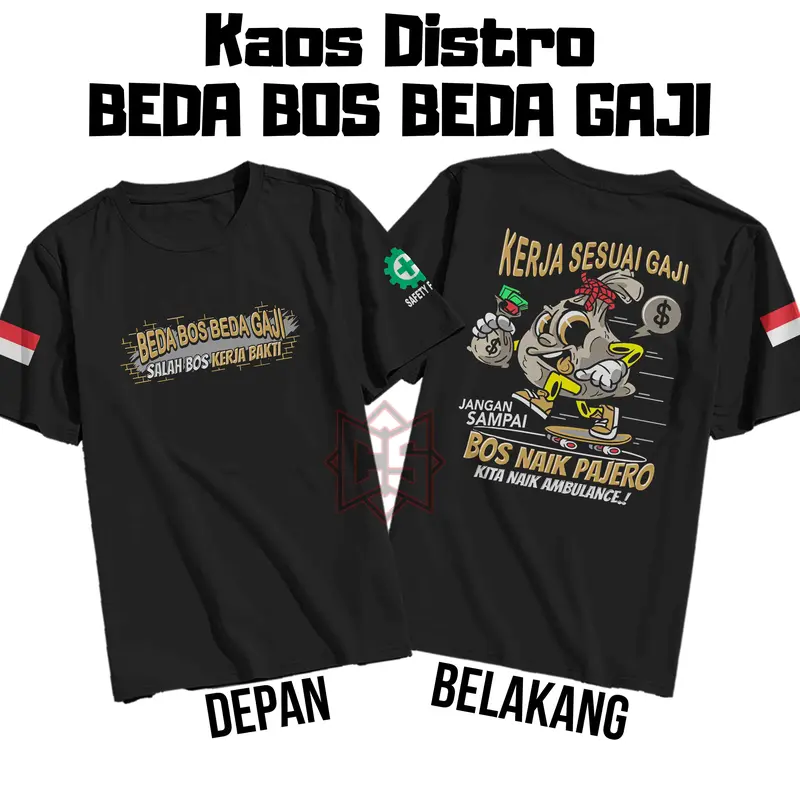 Kaos Distro Sablon Kata-Kata Karyawan Untuk Bos Lucu Cotton Combed 30s T-Shirt Pria Wanita 2024 Viral - Nyaman, Keren 0
